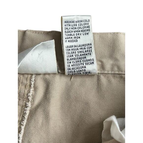 Vintage Bill Blass Chinos Khaki Size 14 Cotton Pants Carpenter Women’s Brown - Picture 5 of 8